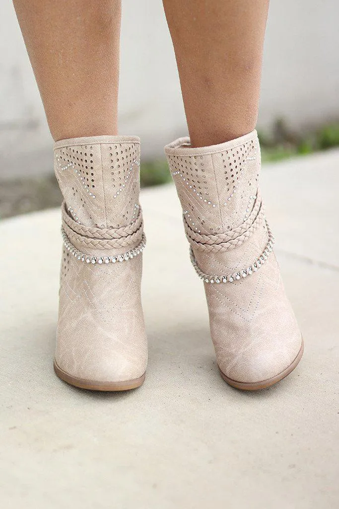 Adylene Beige Booties