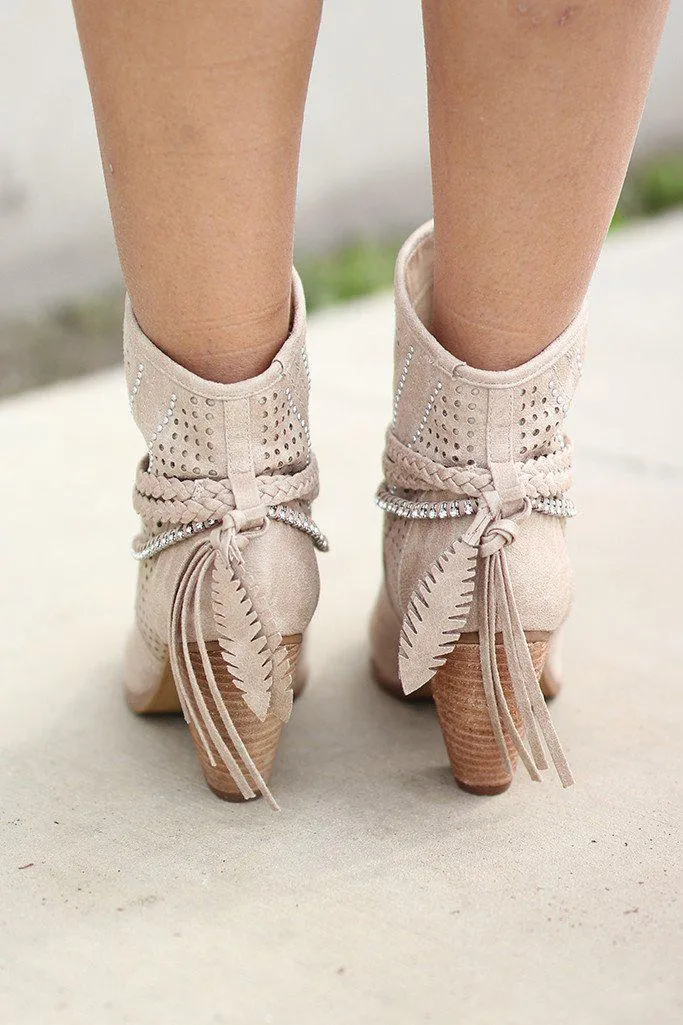 Adylene Beige Booties