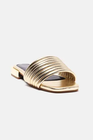 Amozae-Alisson Block Heel Sandals - Gold