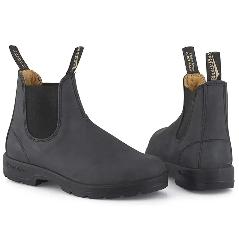 BLUNDSTONE Boots - 587 Leather - Rustic Black