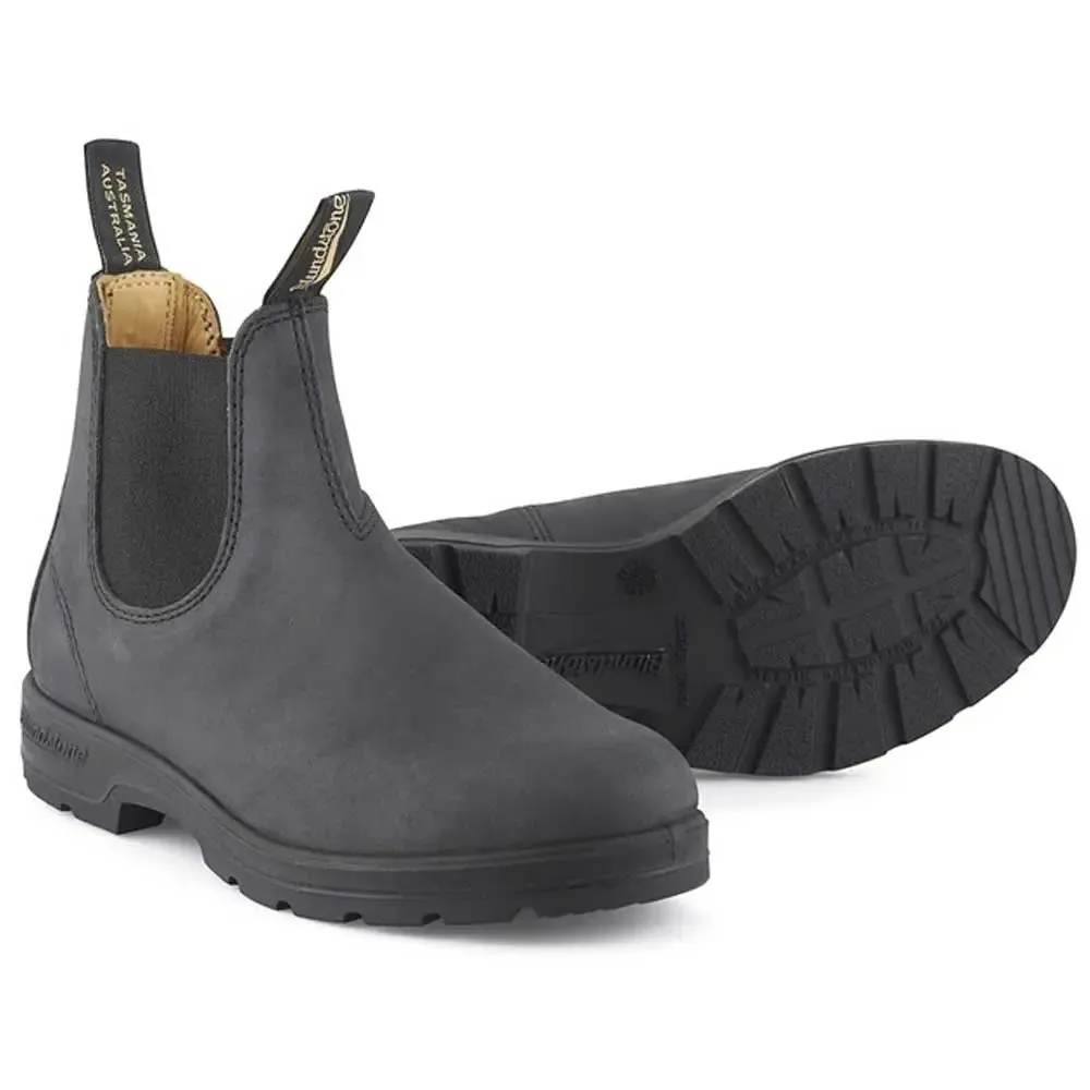 BLUNDSTONE Boots - 587 Leather - Rustic Black
