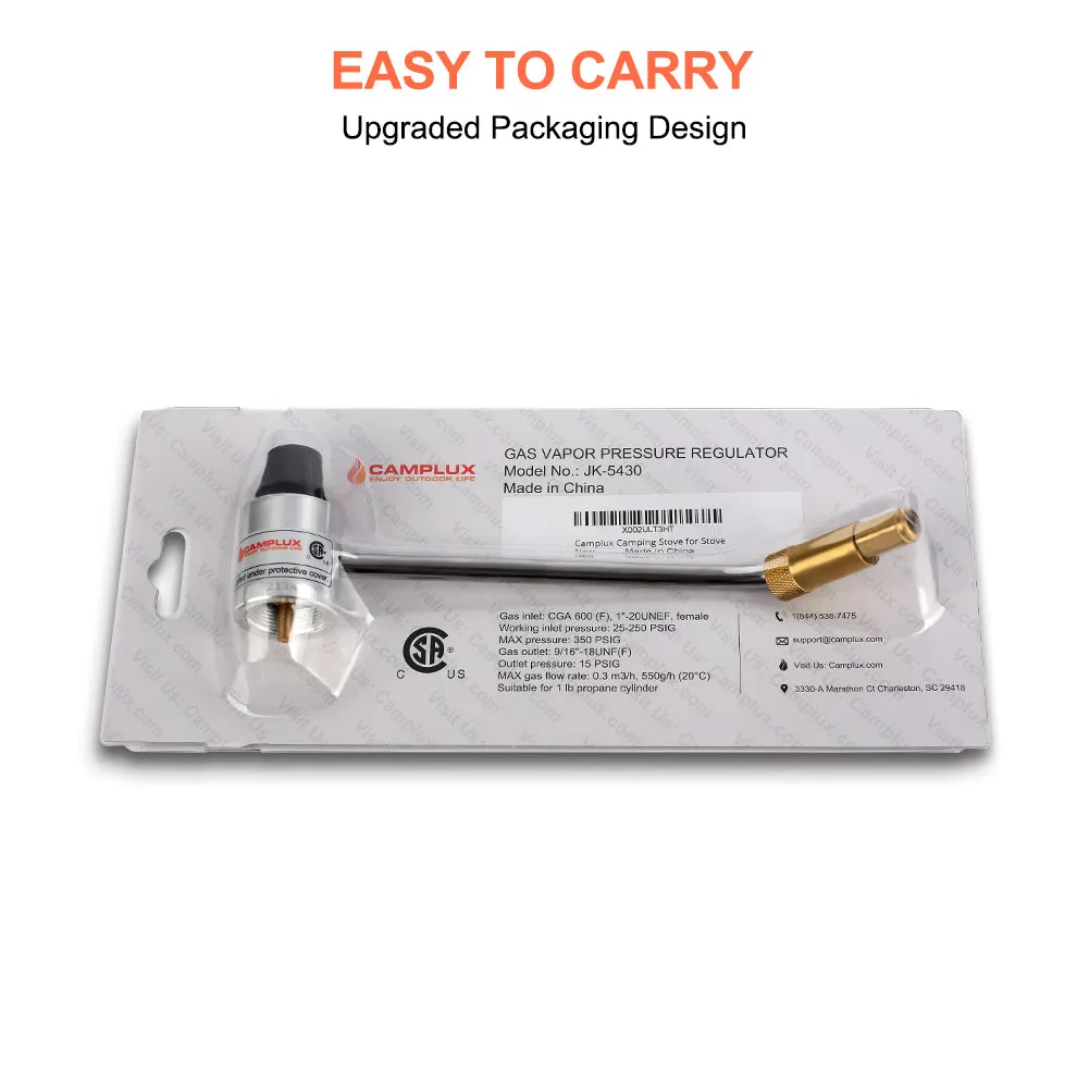 Camplux Propane Gas Stove Regulator