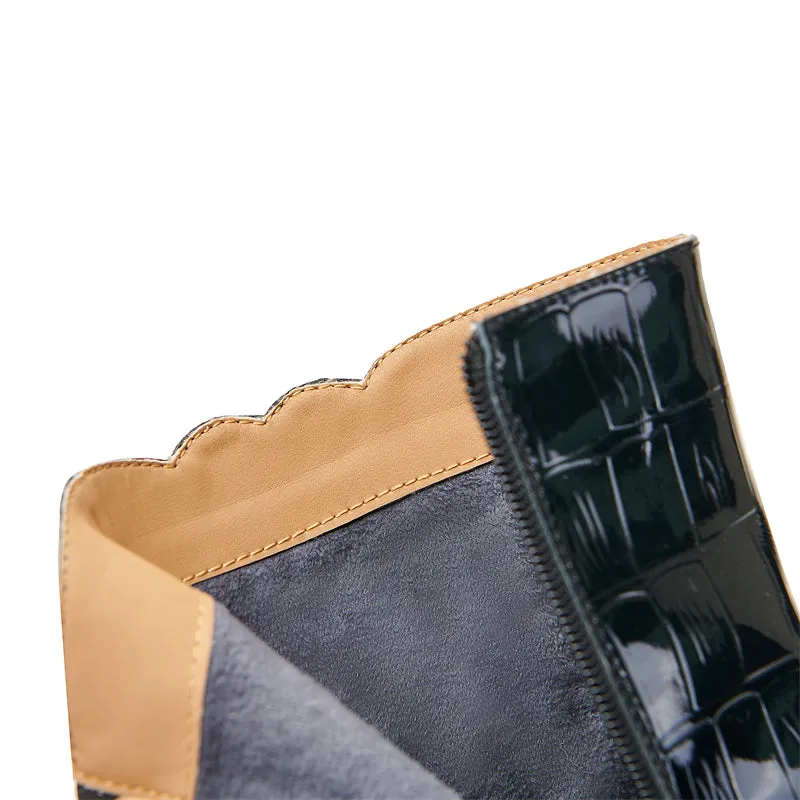 Chic Exotic Pointed Toe High Heel Ankle Boots