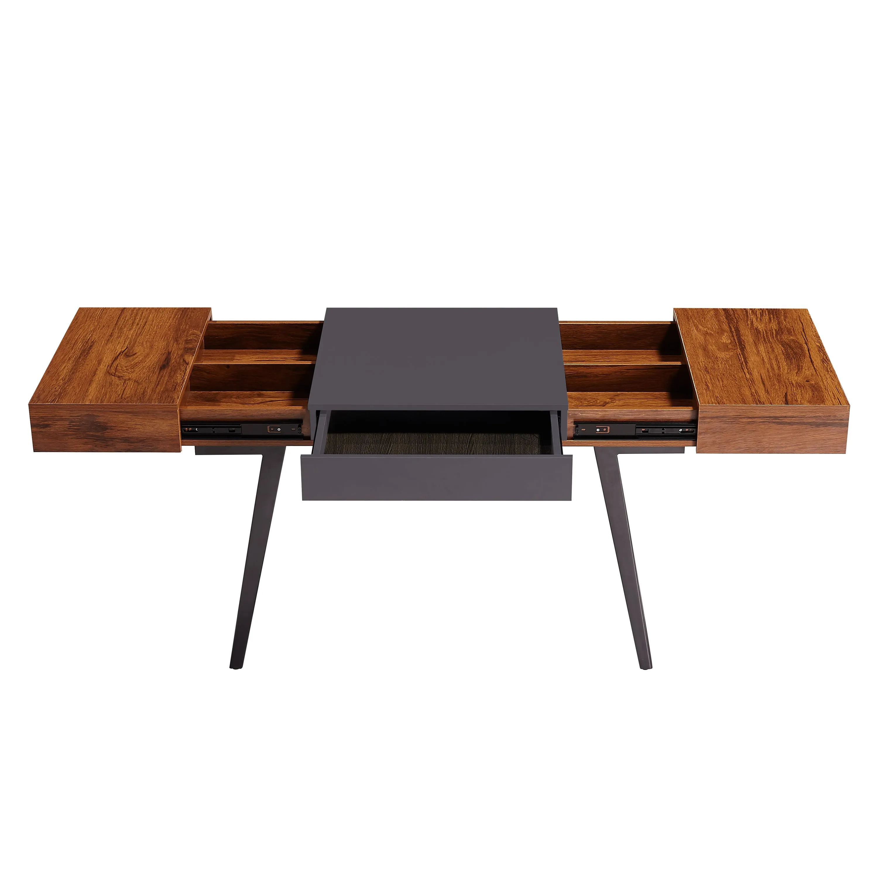 Expandable Modern Desk with Storage