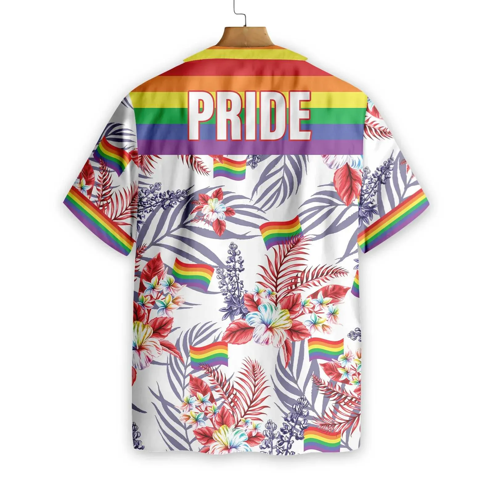 Hawaiian LGBT Shirt, Vivid Pride LGBT Bluebonnet Design Hawaiian Shirt