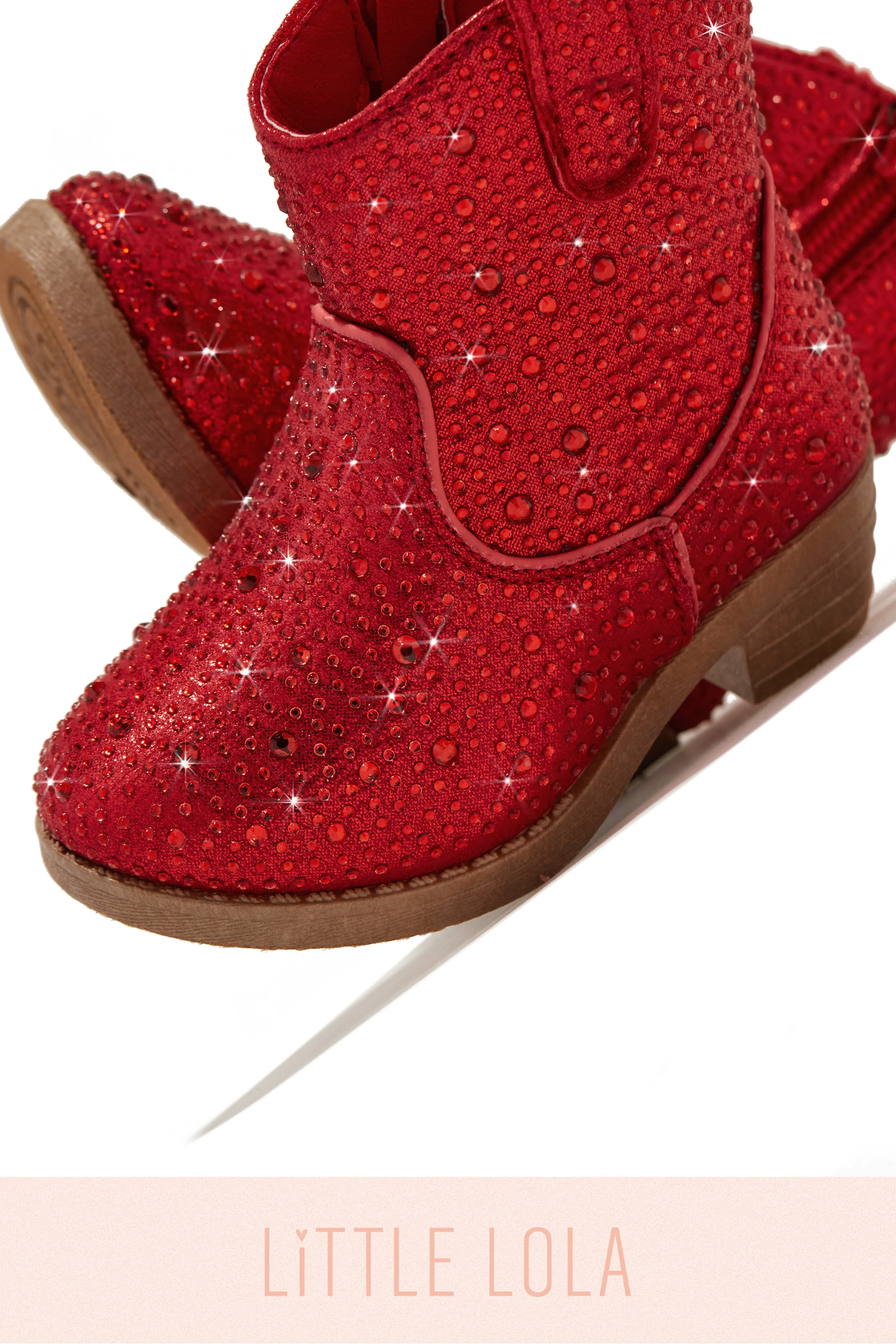 Kaleen Kids Embellished Cowgirl Boots - Red
