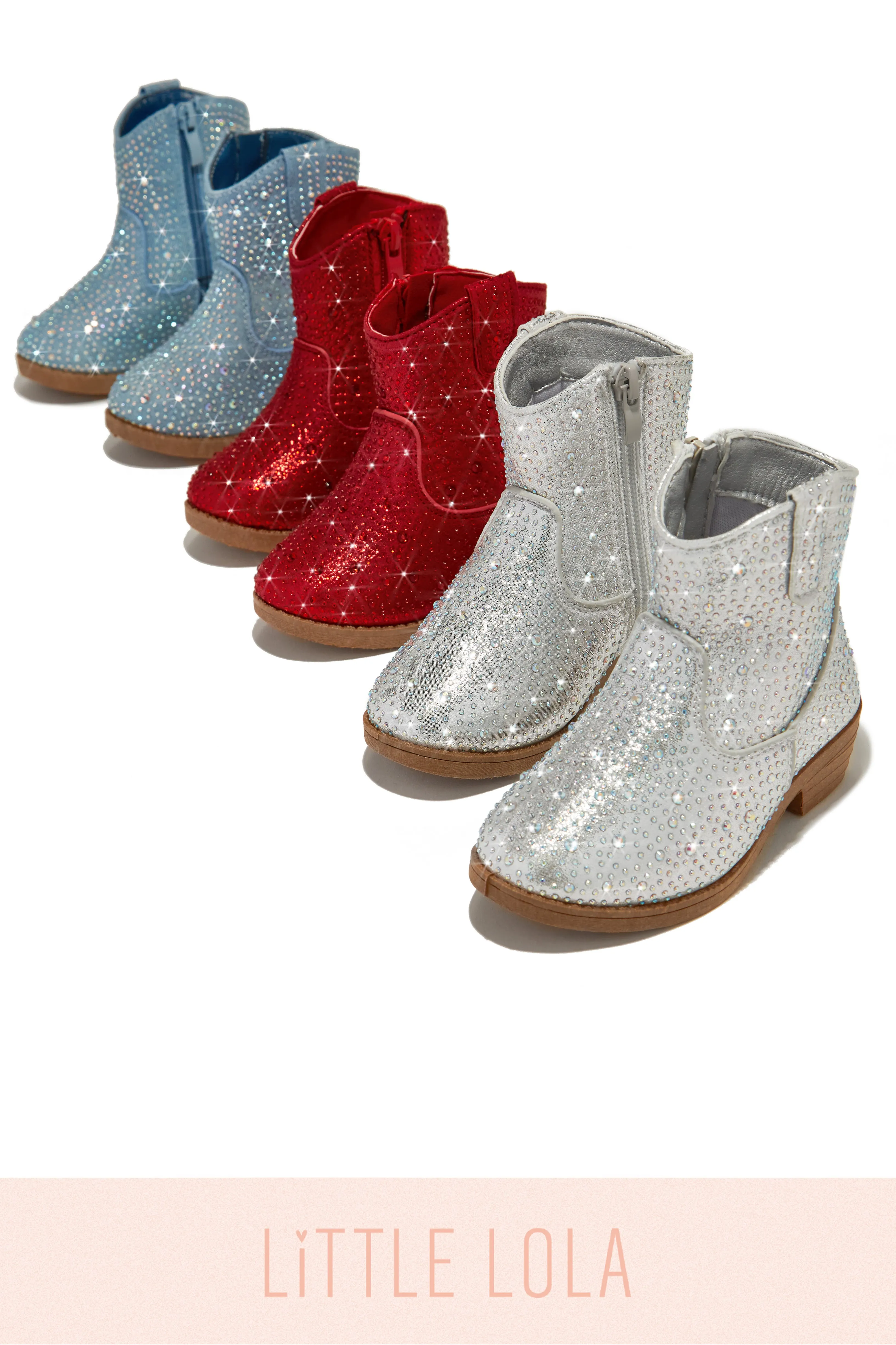 Kaleen Kids Embellished Cowgirl Boots - Red