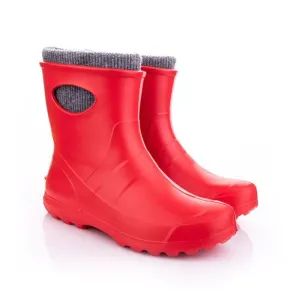Leon Boots Ultralight Red Ladies Ankle Boots - Size 7
