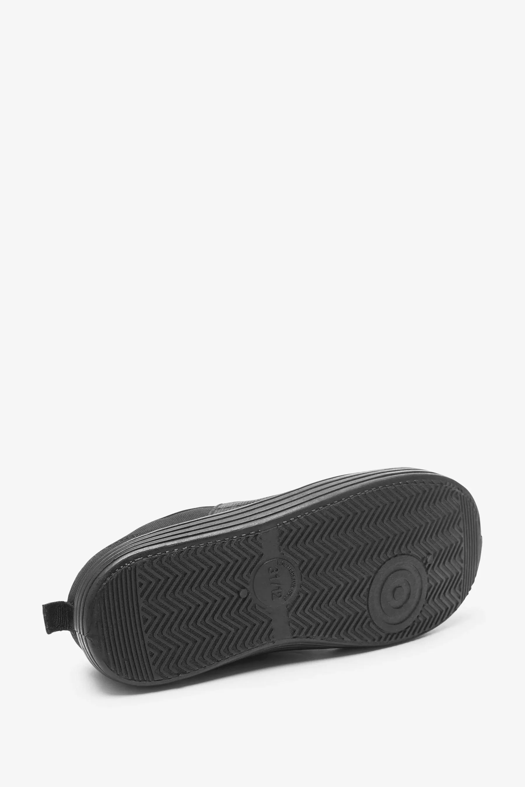 Next Black Older Boys Slip-On Plimsolls