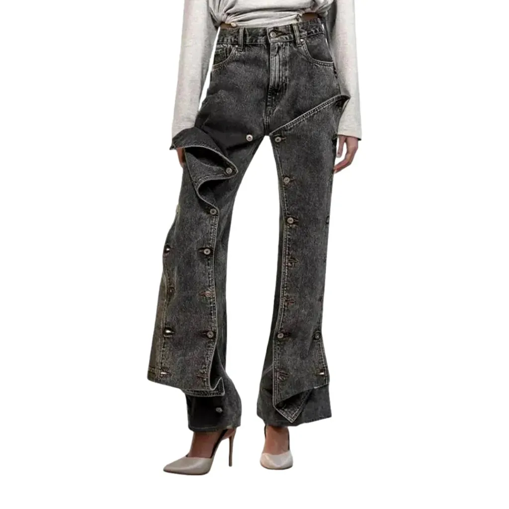 Retro bootcut high-rise women's jeans
