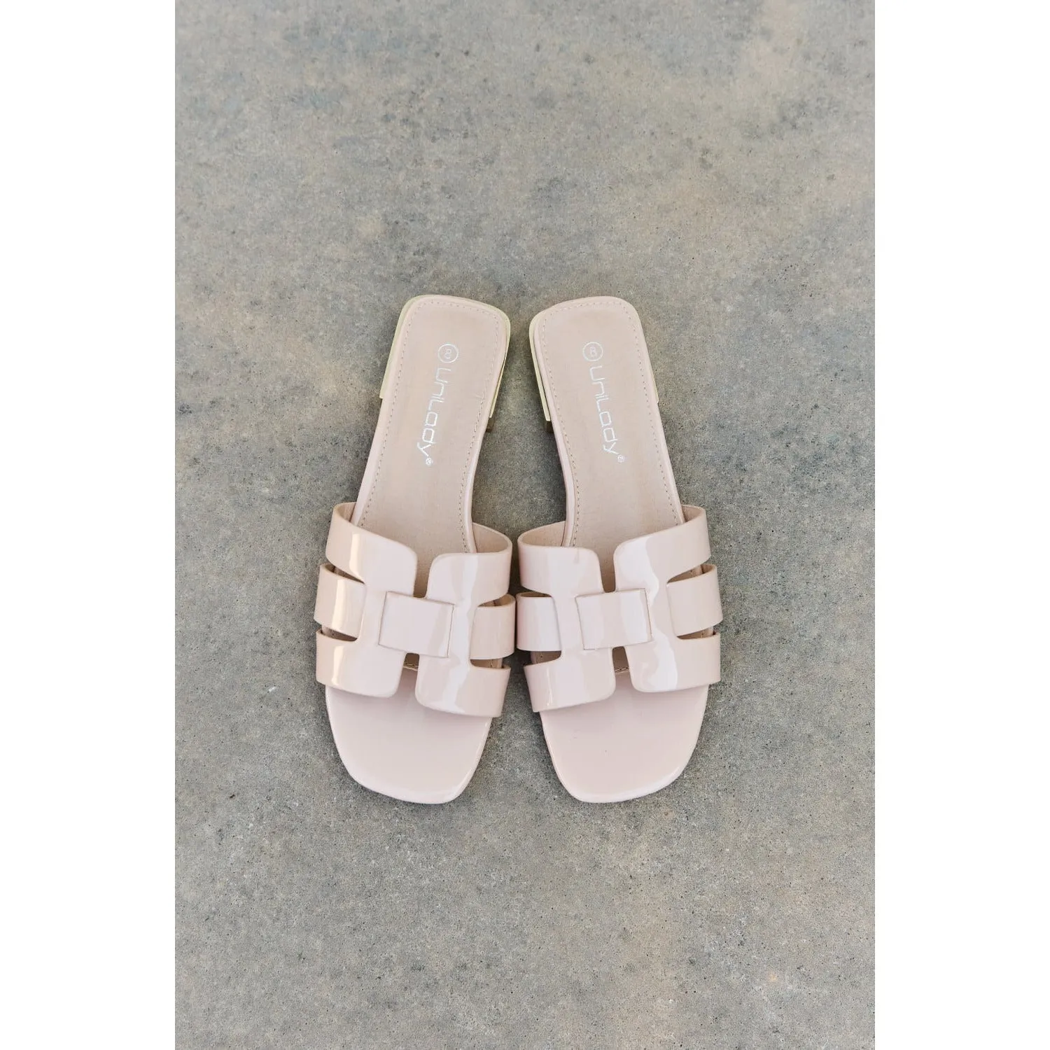 Weeboo Walk It Out Slide Sandals in Nude